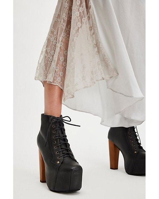 Jeffrey Campbell Multicolor Lita Platform Boots By