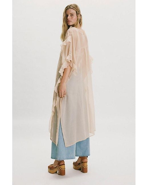 Free People Natural Winter Valley Kimono