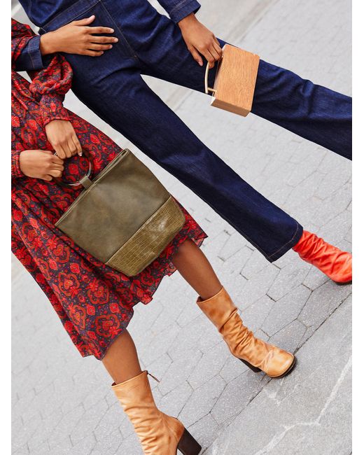 free people elle block heel boot