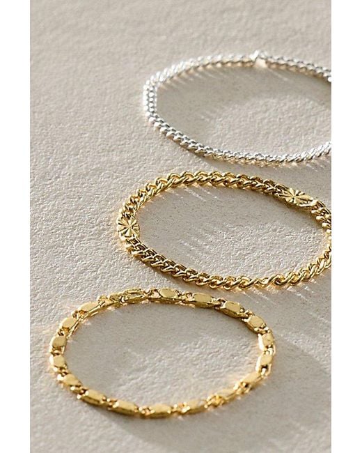 Free People Gray Maree Ring Stack Set
