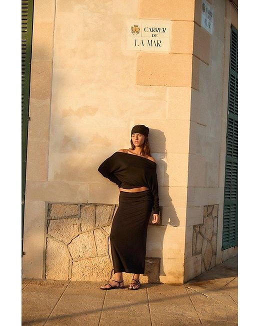 Free People Black Good Feels Sensual Set By