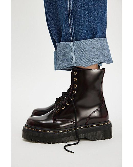 Dr. Martens Blue Jadon Lace-Up Boots