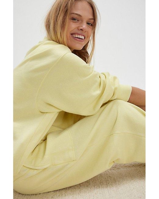 Free People Yellow Slow It Down Pullover
