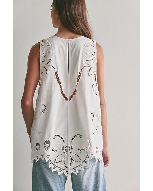 Free People Multicolor Reina Cutwork Tunic