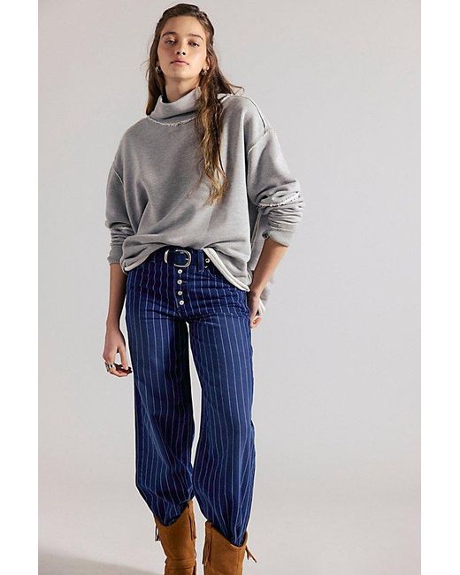 Free People Gray Anna Turtleneck