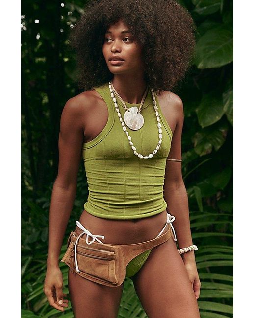 Intimately By Free People Green So Soft Seamless Modal Tank Top By