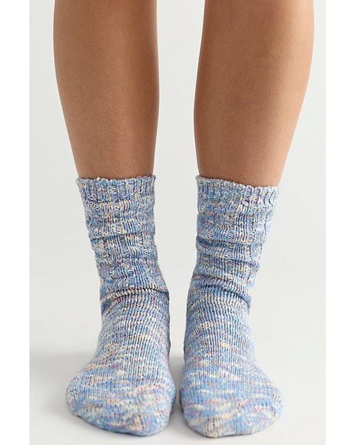 Free People Blue Thunders Love Flame Socks