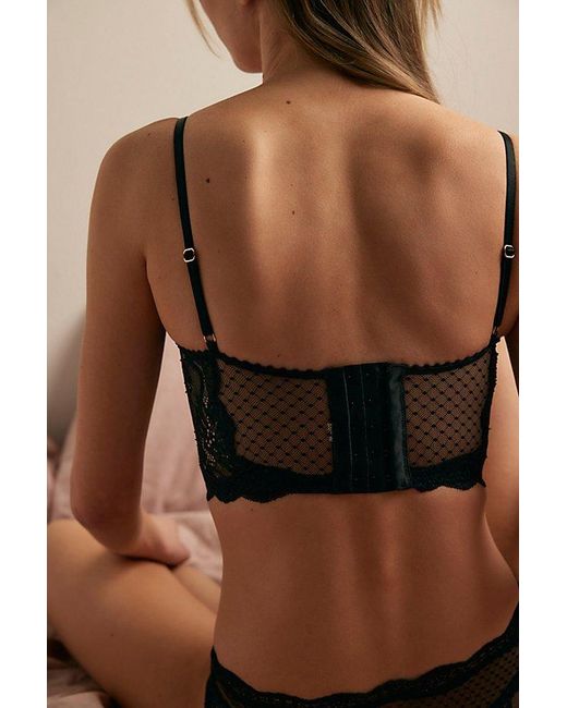 Intimately By Free People Black Midweek Dance Longline Balconette Bra By