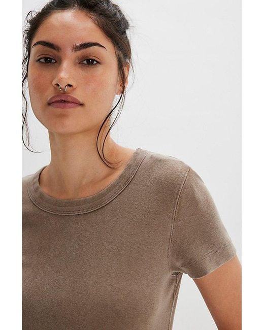 Free People Black Atlas Crew Tee