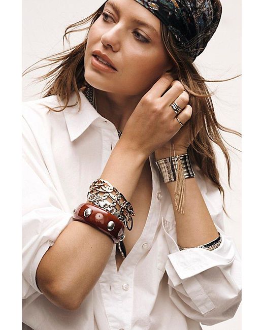 Free People Brown Nolita Fringe Bracelet