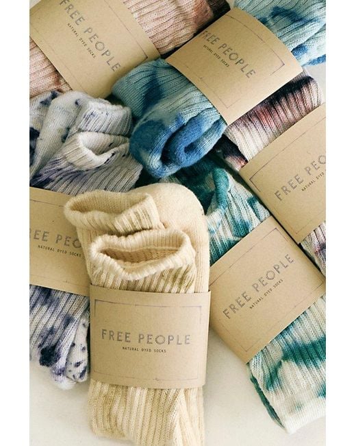 American Trench Natural Floral Dyed Socks By