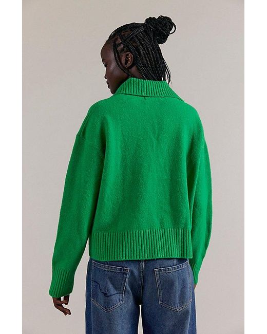 Free People Green Trading Up Polo