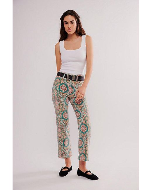Mother Multicolor The Rambler Zip Ankle Jeans