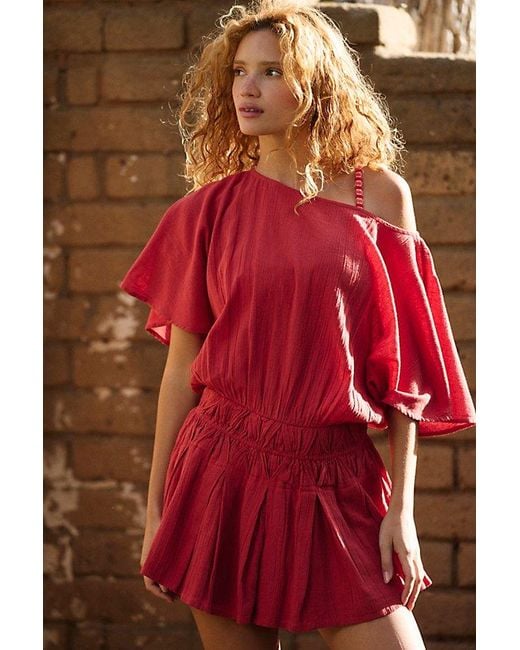 free-est Red Sutton Mini Dress By