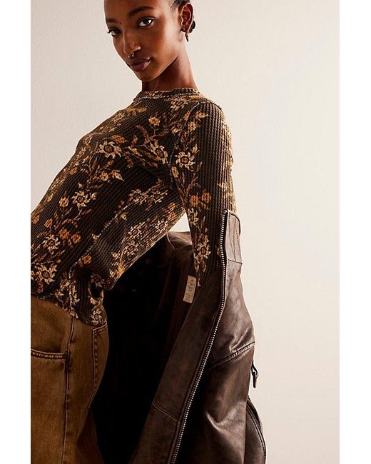 Free People Brown We The Free Pretty Little Thermal