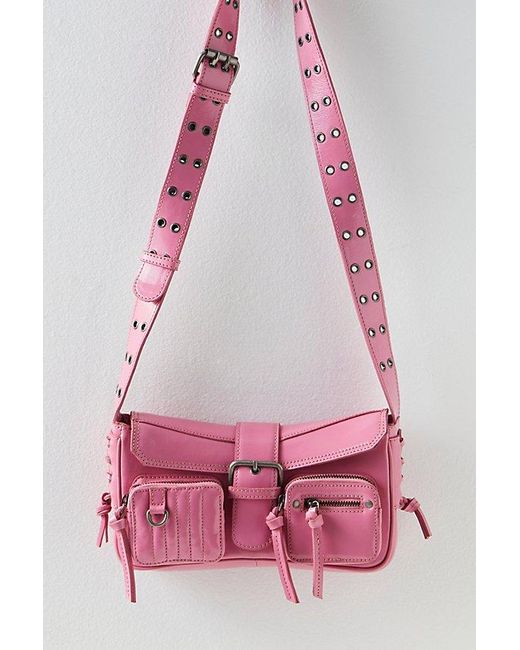 Free People Multicolor High Speed Crossbody At In Vintage Pink