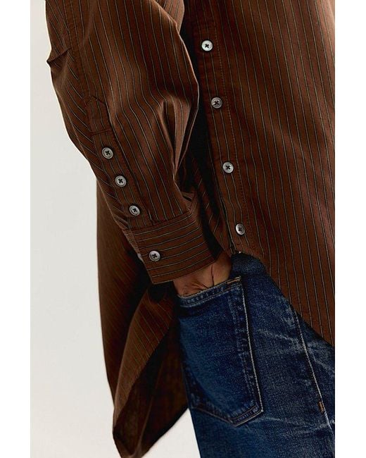 Free People Black We The Free Lexi Striped Button Down Shirt