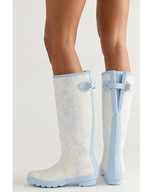 Hunter Blue X Loveshackfancy Tall Wellies
