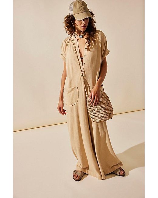 Free People Natural My Go-to Jumpsuit