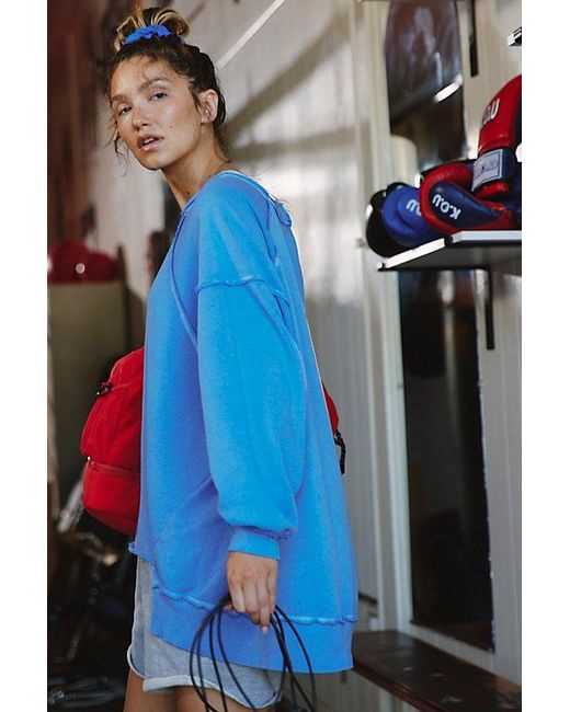 Fp Movement Blue One To Beat Pullover