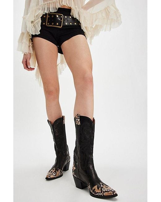 Jeffrey Campbell Black Dagget Charmer Western Boots