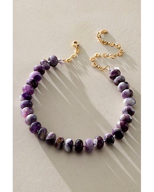 Free People Natural Sabina Stone Choker