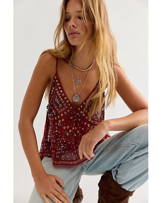 Free People Brown Highway Tank Top