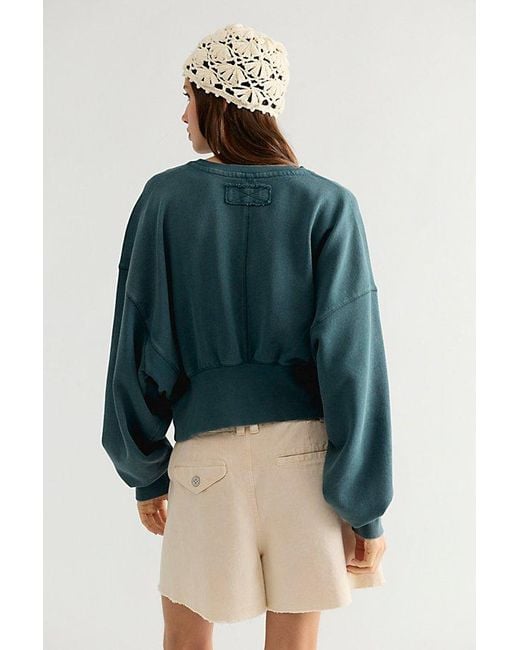 Free People Blue All Day Pullover