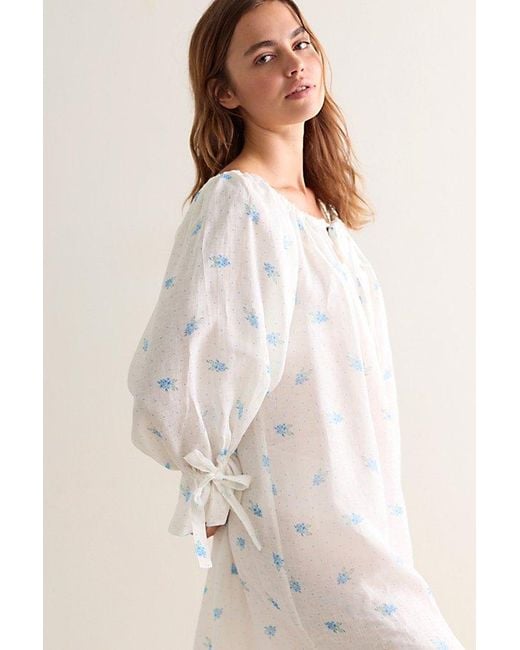 Sleeper Multicolor Cha-Cha Ruffled Midi Slip Dress