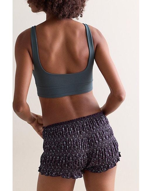Intimately By Free People Blue All Yours Slip Shorts By
