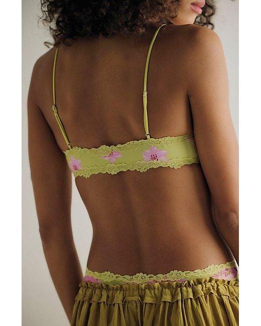Intimately By Free People Brown Charlie Lace Microfiber V-Neck Bralette By