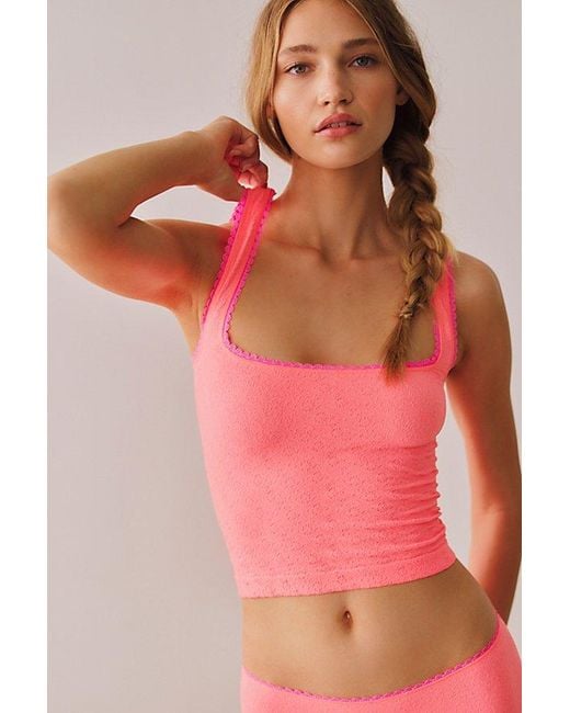 Intimately By Free People Pink Sweet Point Seamless Cami By