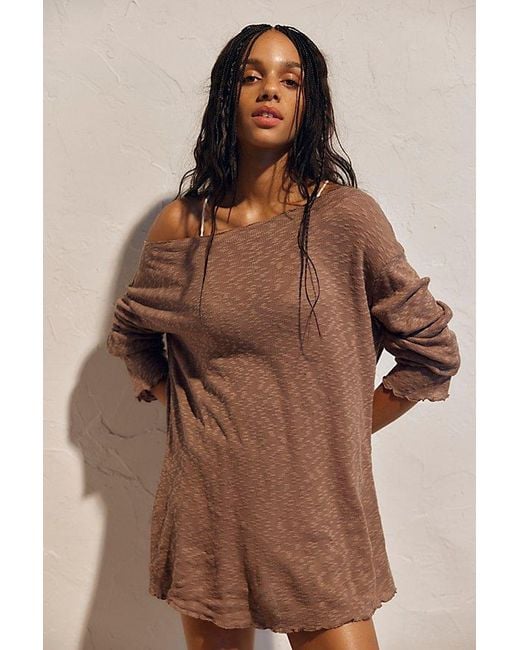 free-est Brown Selena Tunic By