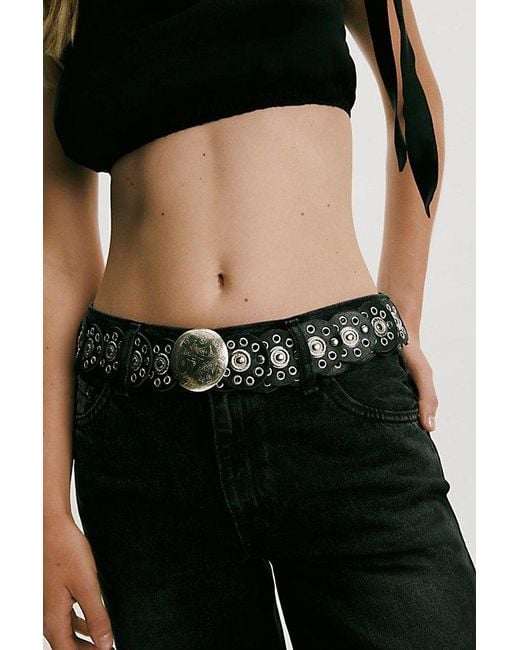 Free People Black Baby Follow Your Arrow Belt