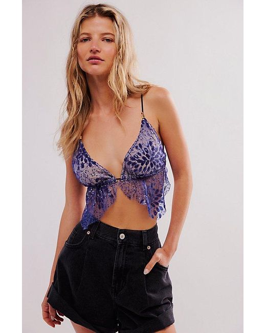 Intimately By Free People Purple Crystal Clear Bralette