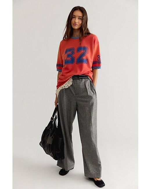 Ragabond Red Lost And Found Ringer Tee