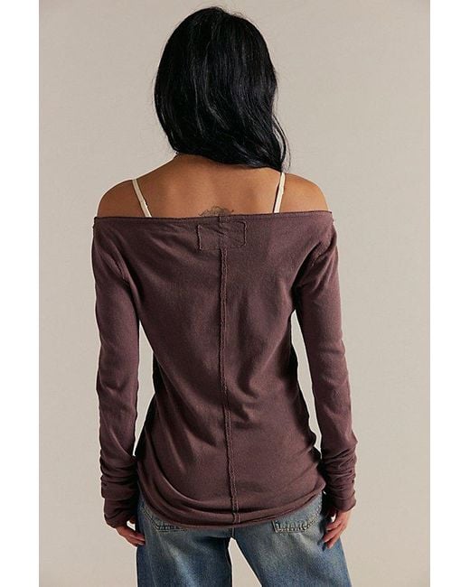 Free People Brown Most Loved Long Sleeve