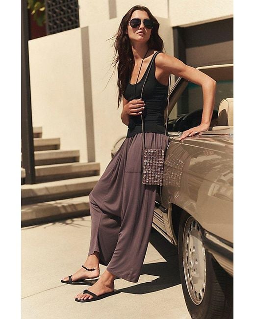 free-est Black Cleona Harem Pants By
