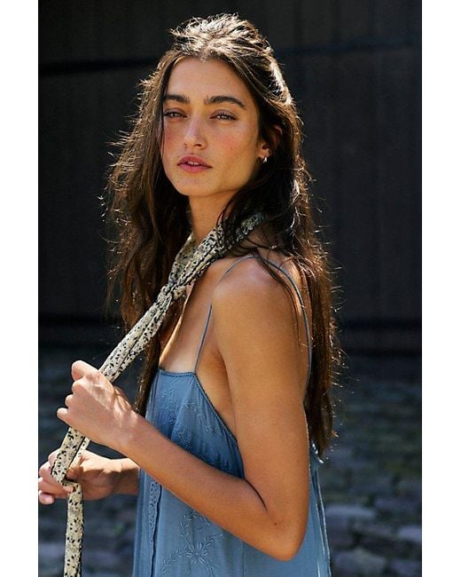 Free People Black Solana Midi Dress
