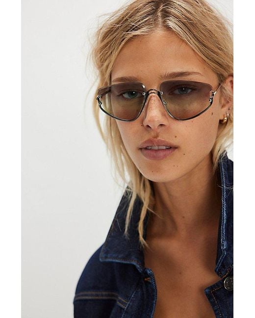 Free People Multicolor Bennie Rimless Sunglasses