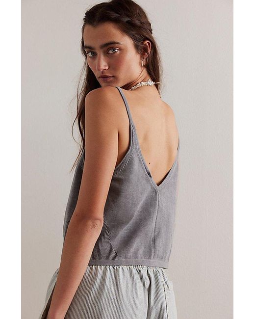 Free People Gray We The Free Ever Sweater Tank