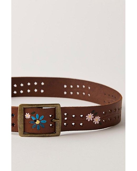 Free People Brown Eye Candy Leather Belt