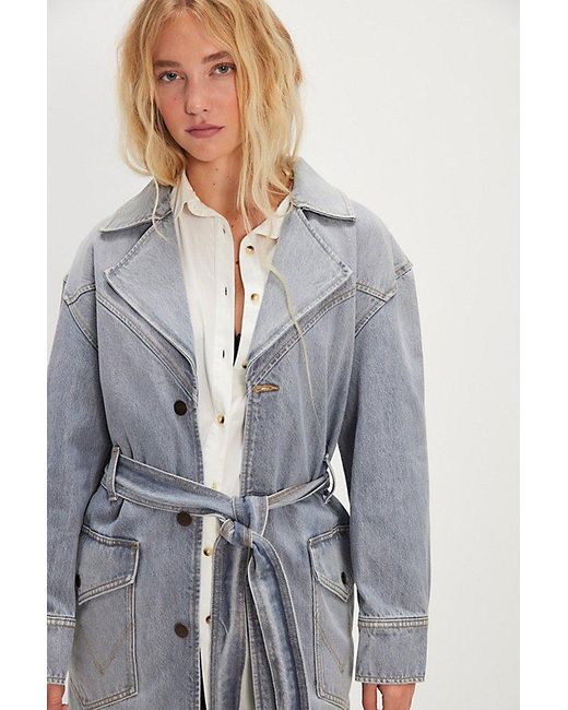 Wrangler Gray Denim Trench