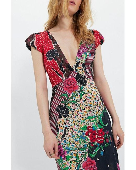 Free People White Echo Chamber Midi Dress