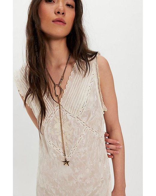 Free People Natural Logan Lariat Necklace