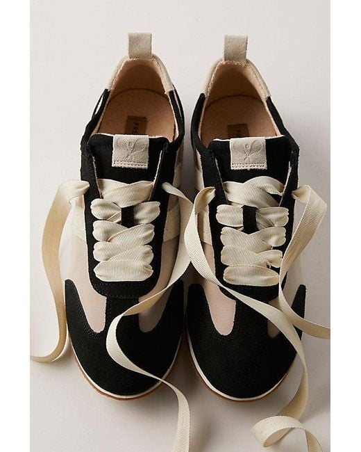 Free People Black Aces Tennis Shoes