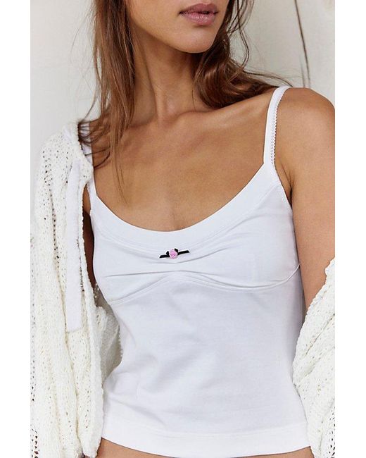 Intimately By Free People White Wear It Out Tank Top