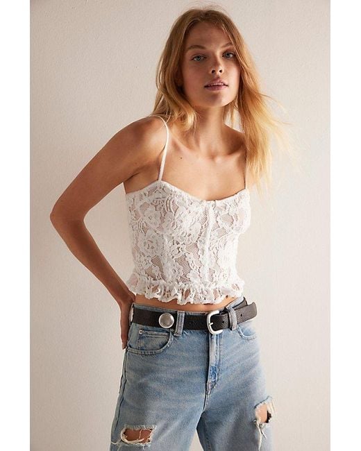 Intimately By Free People Brown Brightest Belle Corset Cami By