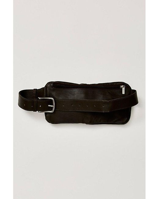 Free People Black Pinto Pocket Belt
