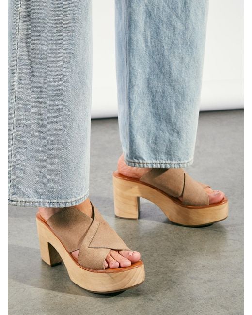 platform clog sandals
